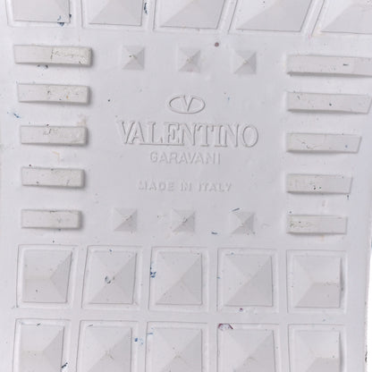 Valentino Garavani Vegan Leather Womens Rockstud Open for a Change Sneakers 40 White Multicolor 7 of 7
