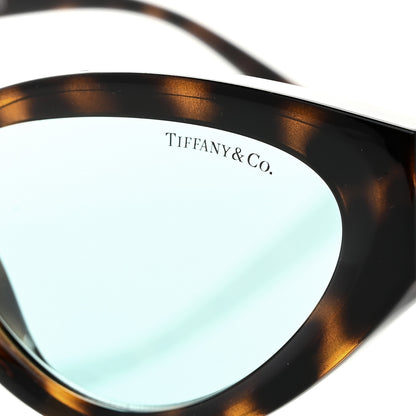 Tiffany Acetate Metal Tiffany T Tortoise Cat Eye Sunglasses TF4225U Brown Blue 7 of 8