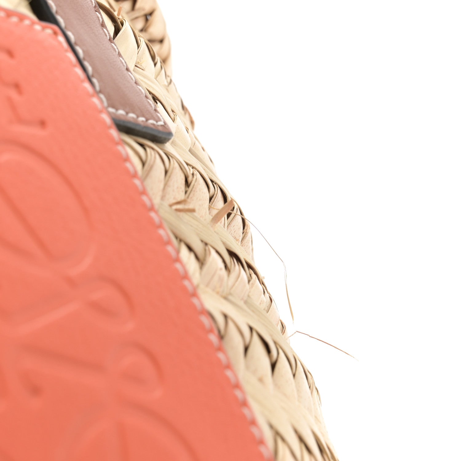 Loewe Raffia Small Basket Tote Bag Natural Orange 10 of 10