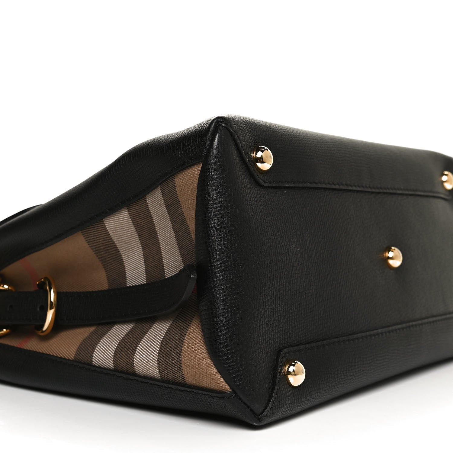 Burberry Derby Calfskin House Check Medium Camberley Black 10 of 13