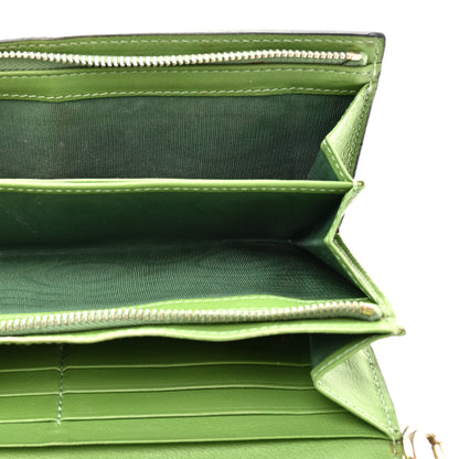 Valentino Garavani Calfskin Rockstud Wristlet Travel Wallet Green 7 of 17