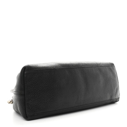 Gucci Pebbled Calfskin Medium Soho Chain Shoulder Bag Black 4 of 14