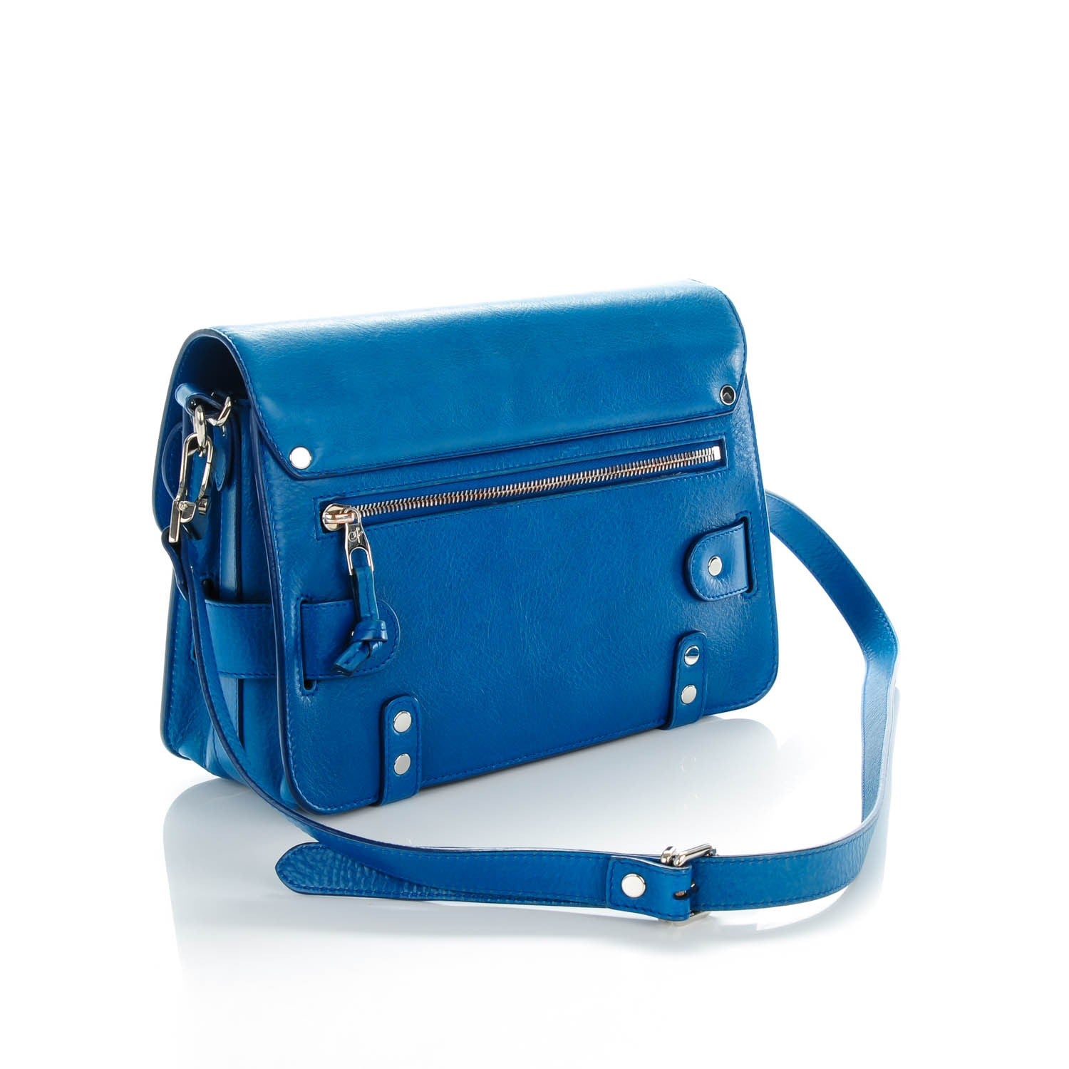 Proenza Schouler Calfskin PS11 Classic Shoulder Bag Peacock 3 of 9