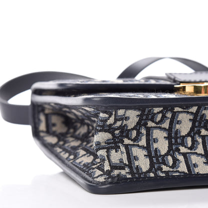 Christian Dior Oblique 30 Montaigne Flap Bag Blue 8 of 10