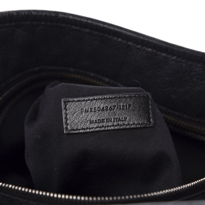 Saint Laurent Crinkled Calfskin Matelasse Monogram Large Niki Shopping Tote Bag Black 7 of 15
