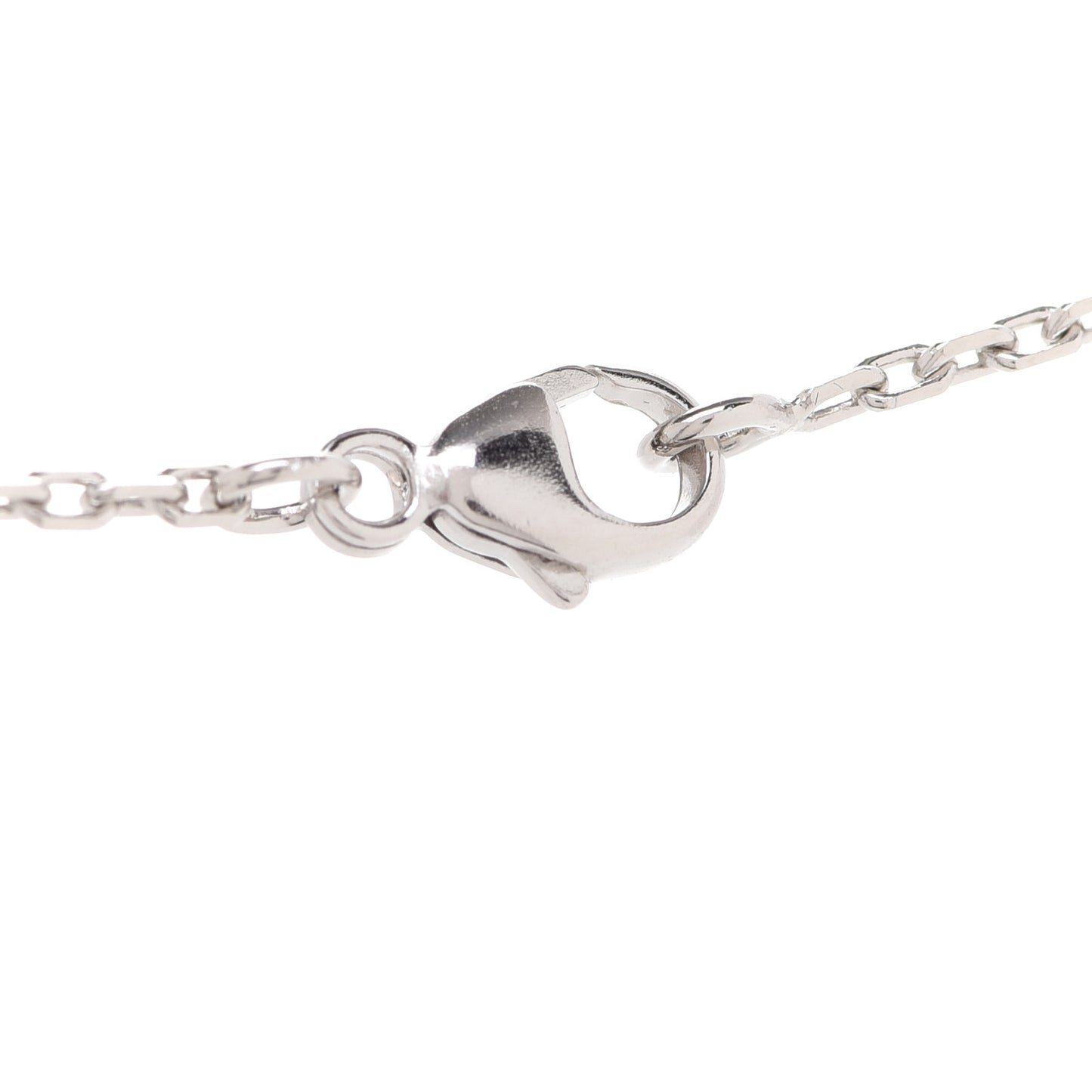 Lacquered Palladium Pop H Pendant Necklace Rose Sakura