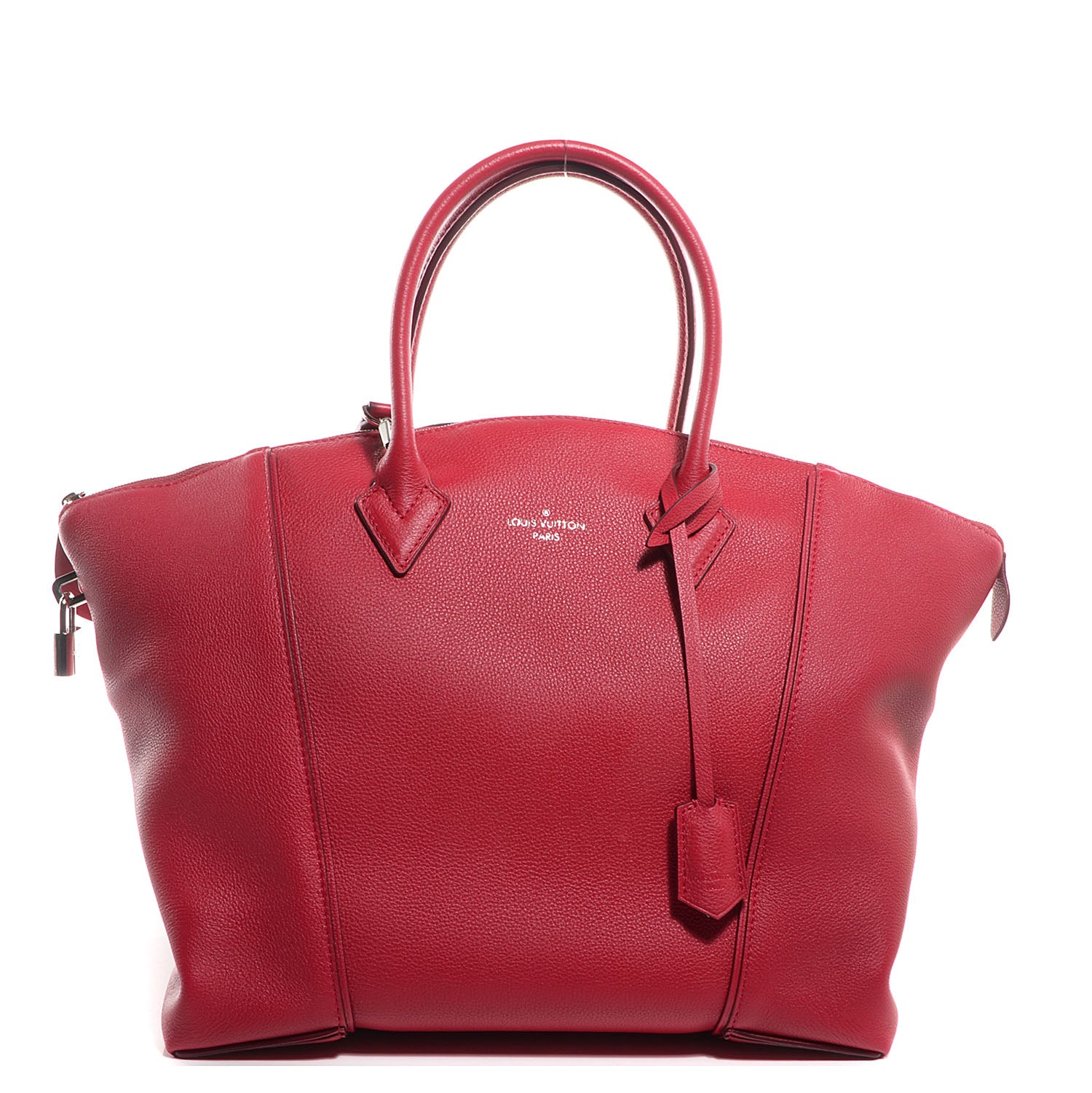 Louis Vuitton Veau Cachemire Soft Lockit MM Framboise 1 of 10