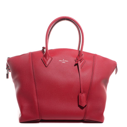Louis Vuitton Veau Cachemire Soft Lockit MM Framboise 1 of 10