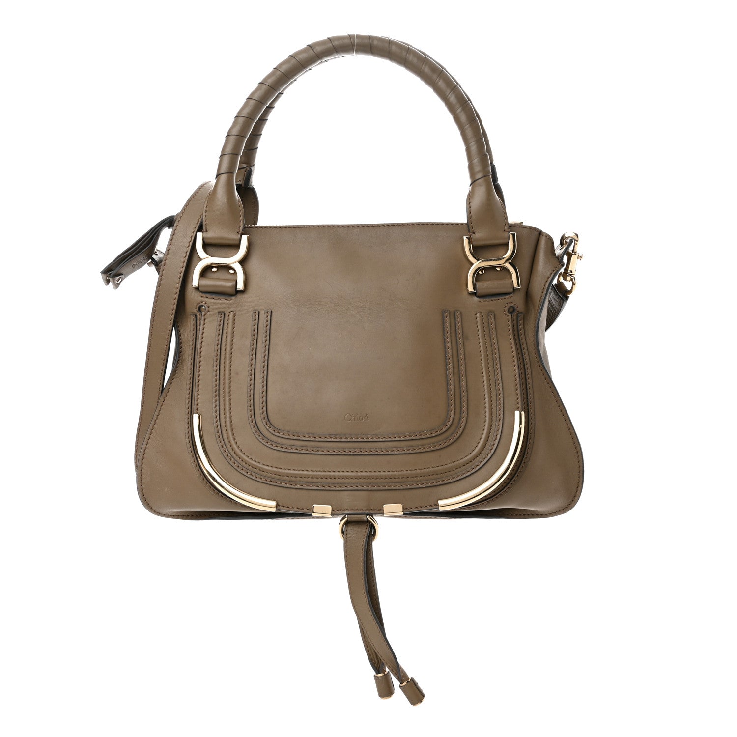 Chloe Calfskin Medium Marcie Satchel Anchor Grey 1 of 20