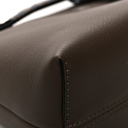 Fendi Vitello Dolce Bi-Color FF 1974 Embossed Mini By The Way Boston Bag Maya Black 10 of 13