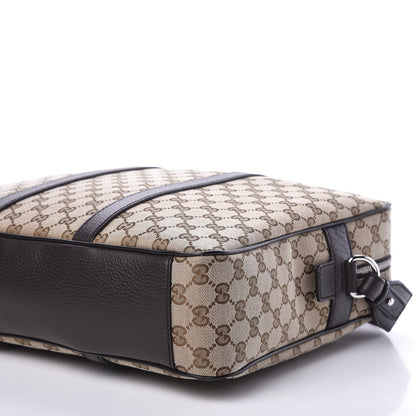 Gucci Monogram Briefcase Dark Brown 6 of 10