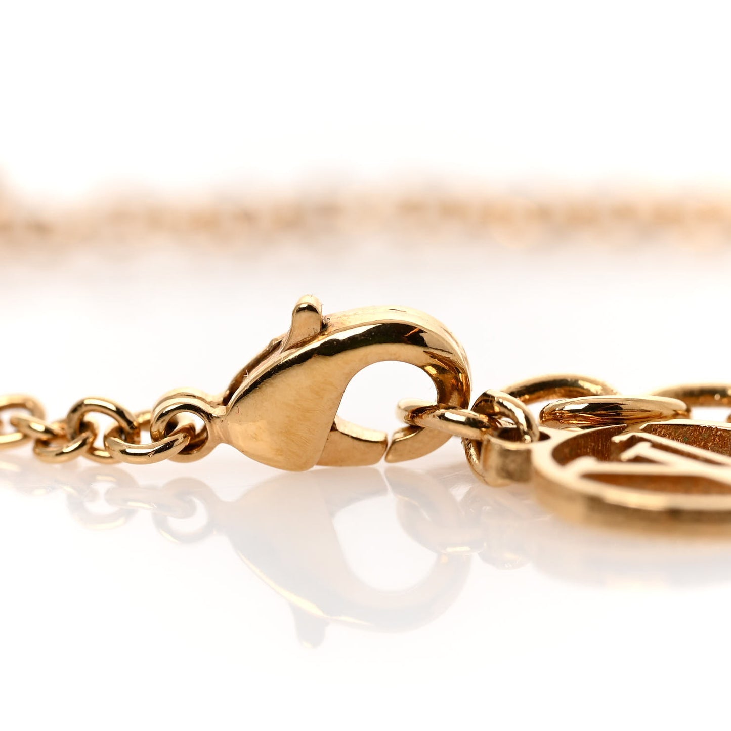 Metal Crystal LV Iconic Bracelet Gold