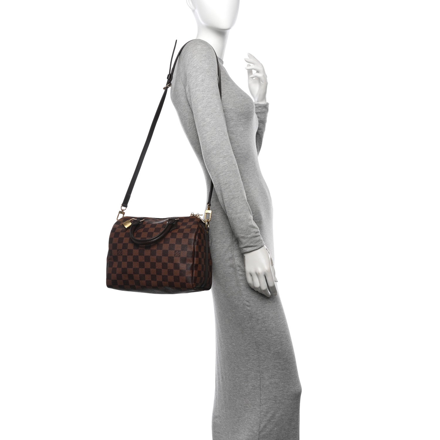 Louis Vuitton Damier Ebene Speedy Bandouliere 25 2 of 11