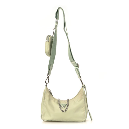 Prada Re-Nylon Saffiano Re-Edition 2005 Shoulder Bag Acqua 1 of 16