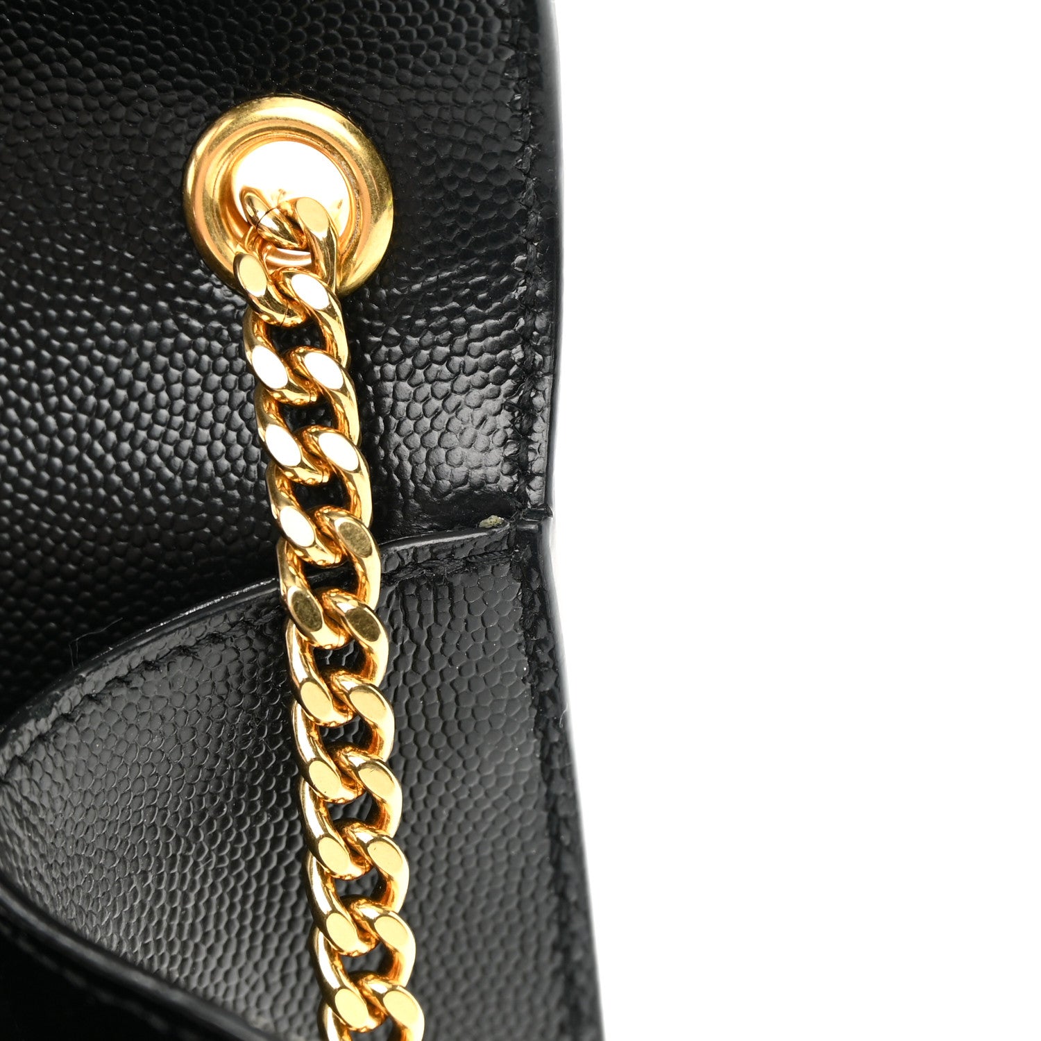 Saint Laurent Grain De Poudre Medium Classic Monogram Kate Satchel Black 12 of 13