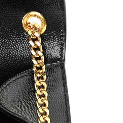 Saint Laurent Grain De Poudre Medium Classic Monogram Kate Satchel Black 12 of 13
