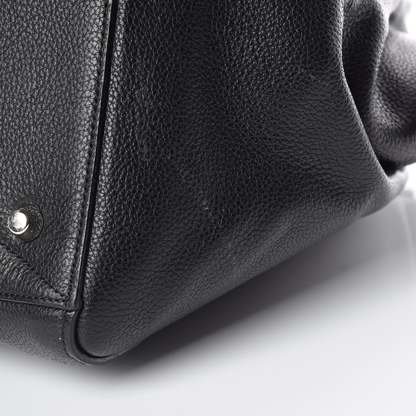 Textured Calfskin Medium Incognito Satchel Black