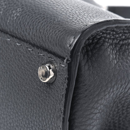 Fendi Cuoio Romano Selleria Bi-Color Medium Peekaboo Iconic Satchel Asfalto Latte 13 of 18