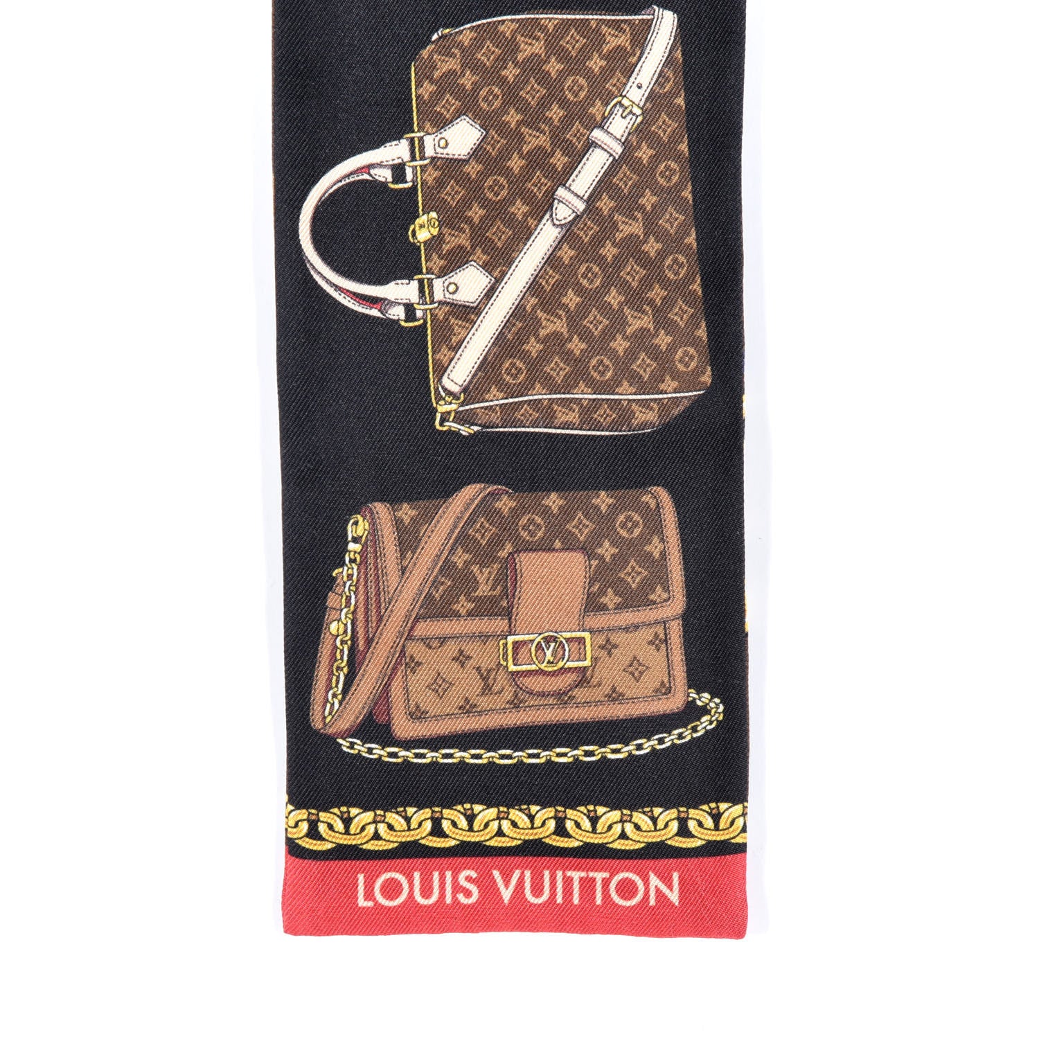 Louis Vuitton Silk Monogram Tribute To Bandeau Marron 3 of 3