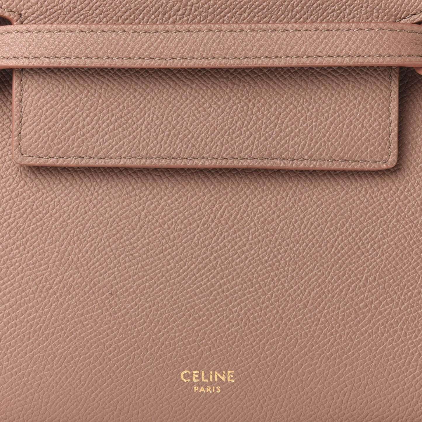 Grained Calfskin Nano Belt Bag Antique Rose