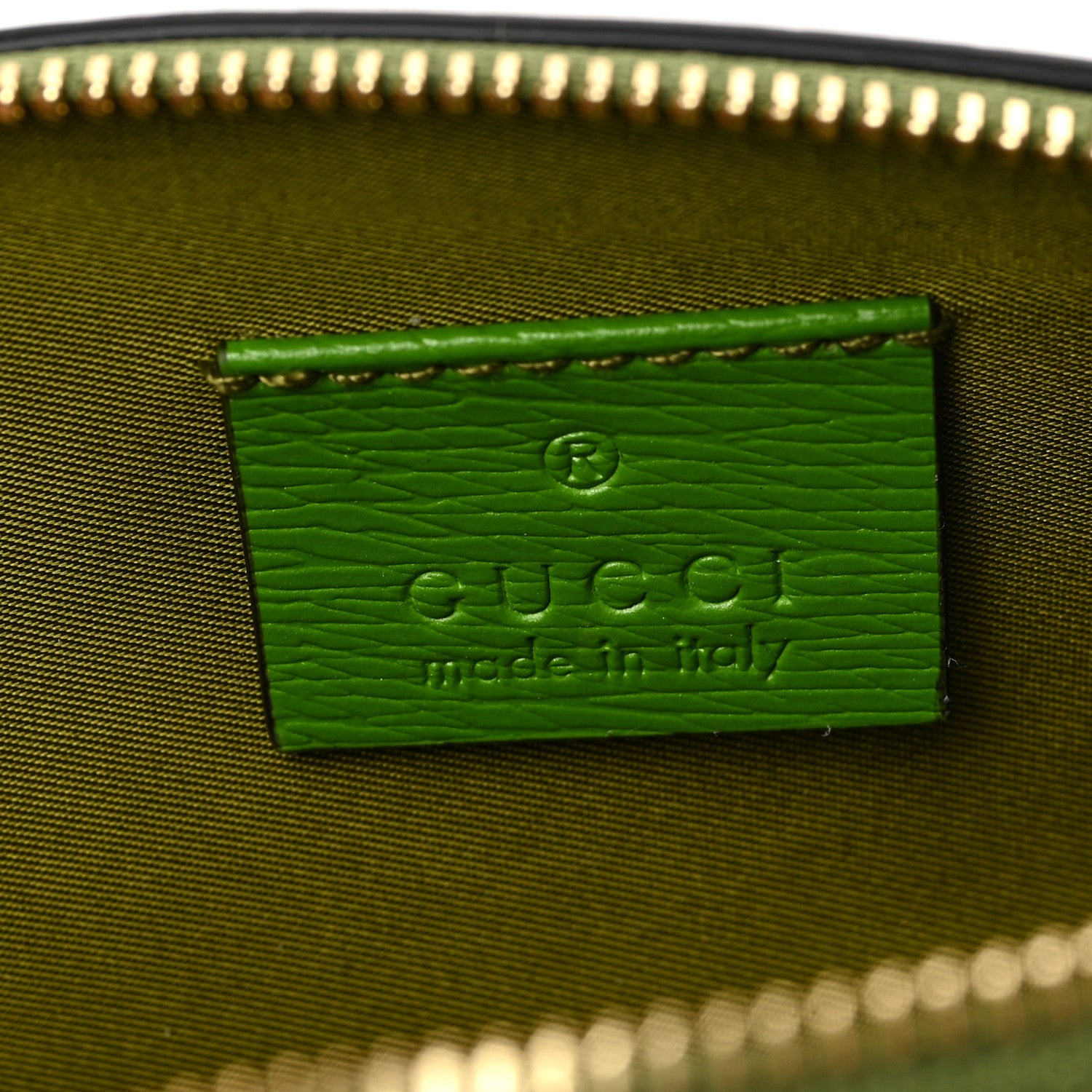 Gucci Calfskin GG Cascade Pencil Case Green Black 6 of 10