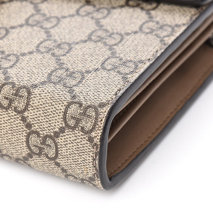 Gucci GG Supreme Monogram Mini Dionysus Chain Wallet Beige Taupe 9 of 10
