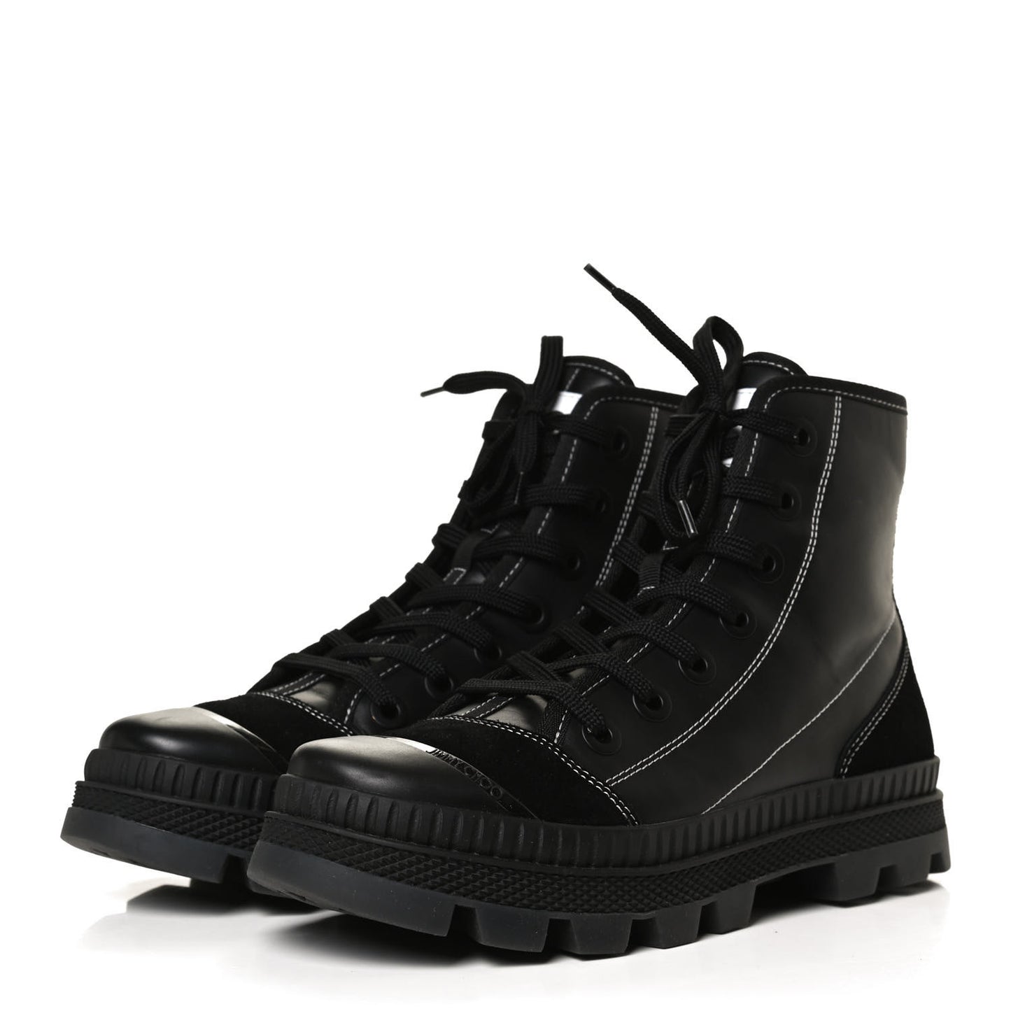 Nappa Crosta Suede Nord Combat Boots 40 Black