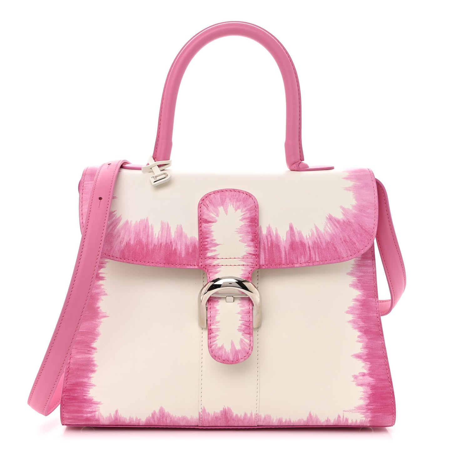 Box Calfskin MM Brillant Cuir Oeillet Satchel