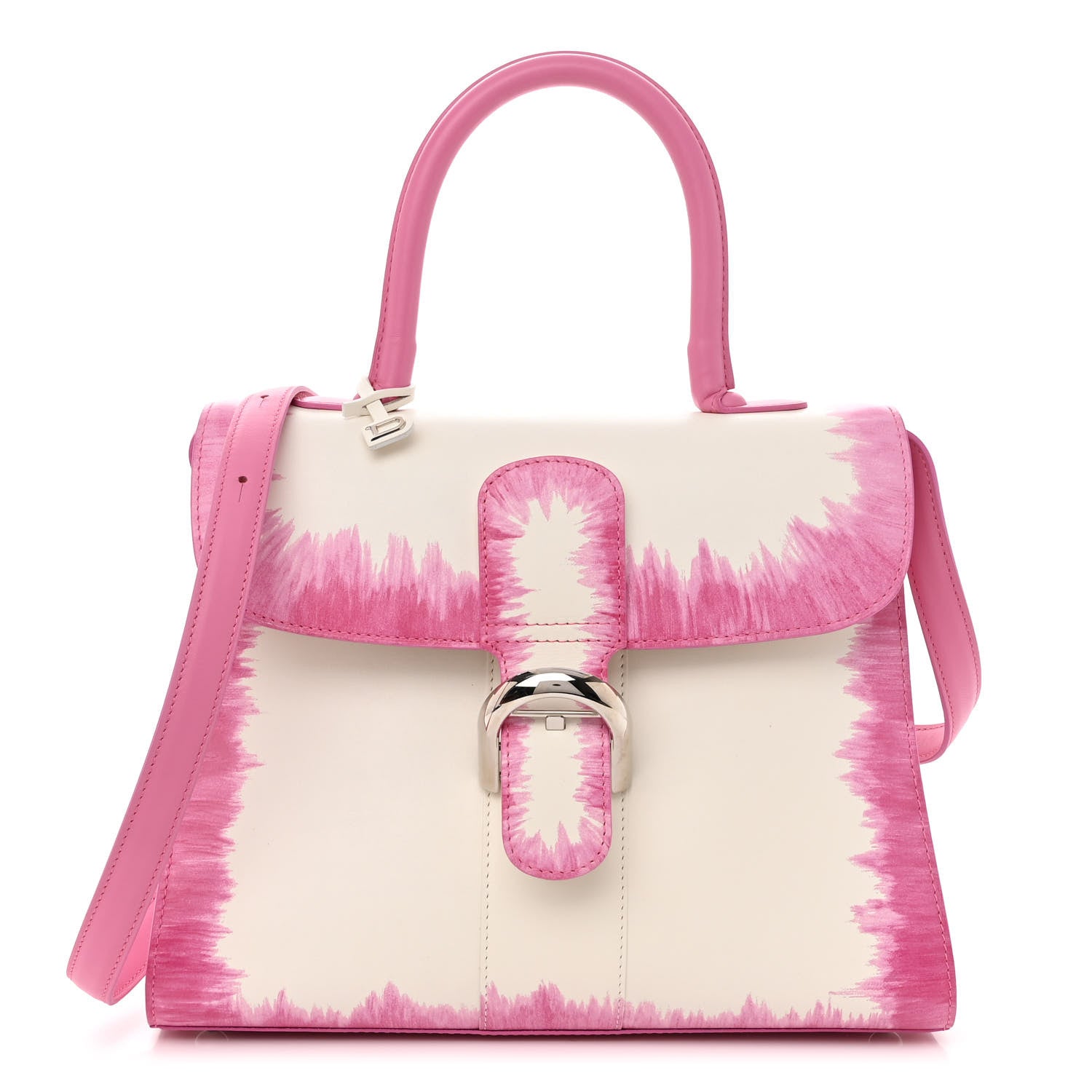 Delvaux Box Calfskin MM Brillant Cuir Oeillet Satchel 1 of 9