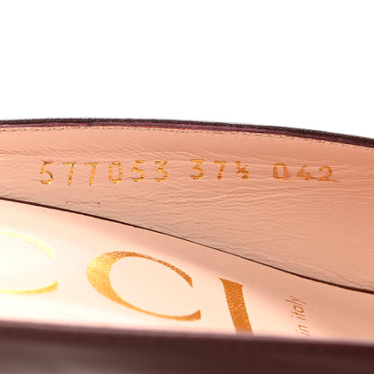 Gucci Malaga Kid Zumi Low Heel Mules 37.5 Red 7 of 8