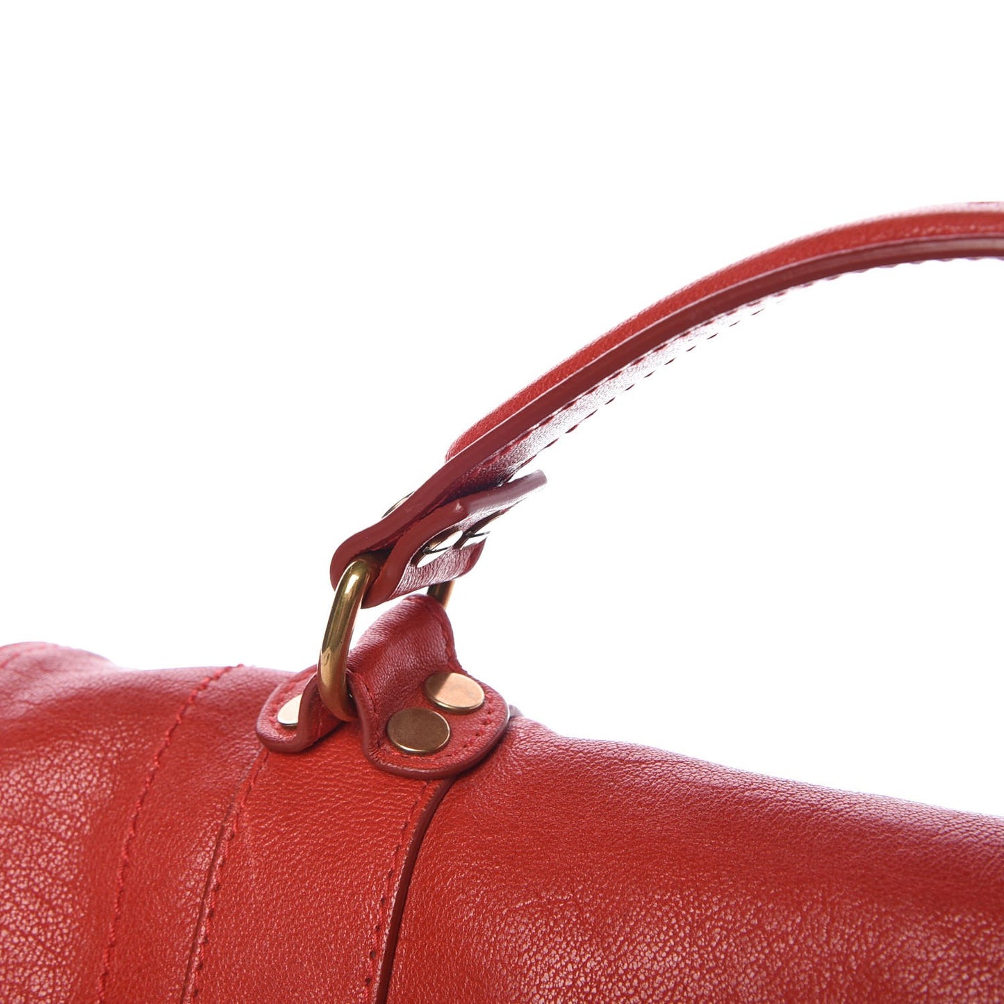 Lambskin Medium PS1 Satchel Red
