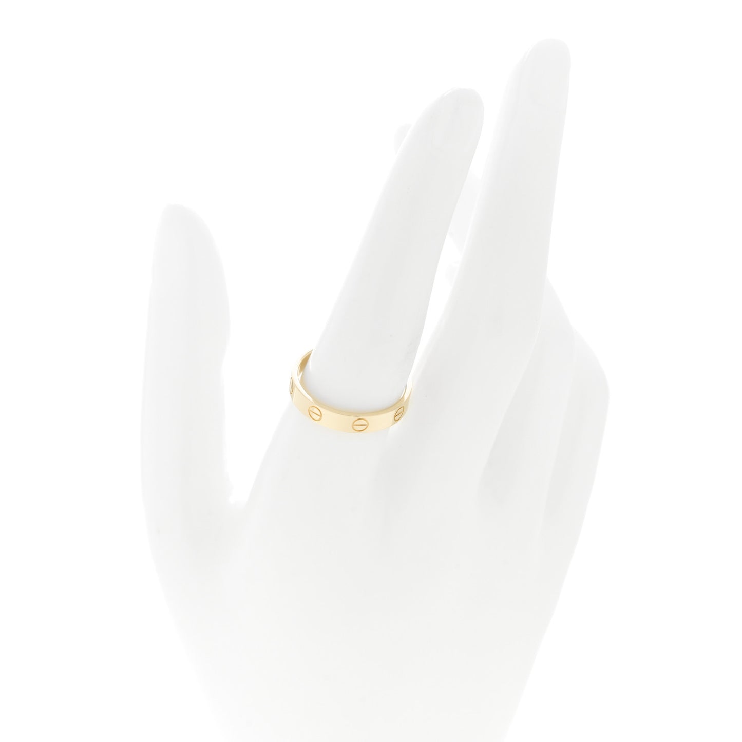 18K Yellow Gold 3.5mm LOVE Wedding Band Ring 57 8