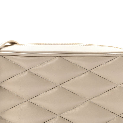 Saint Laurent Lambskin Quilted Mini Camera Bag Crema Soft 7 of 10