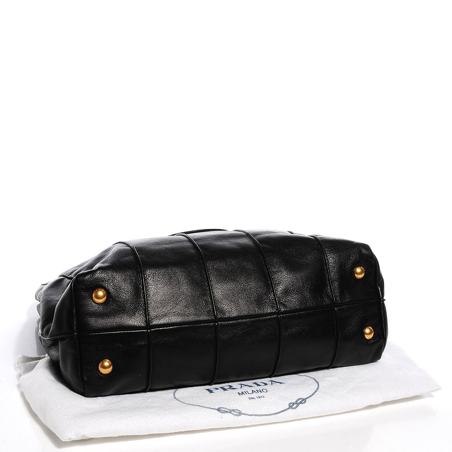 Soft Calf Frame Tote Nero Black