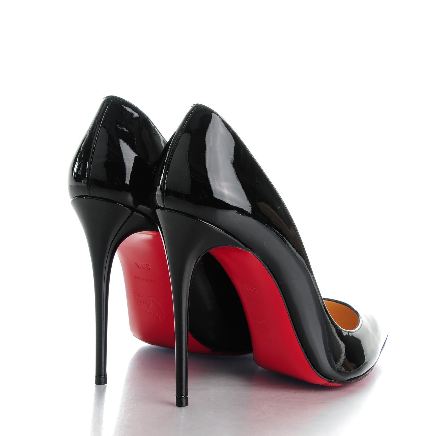 Christian Louboutin Patent Pigalle Follies 100 Pumps 39.5 Black 4 of 7