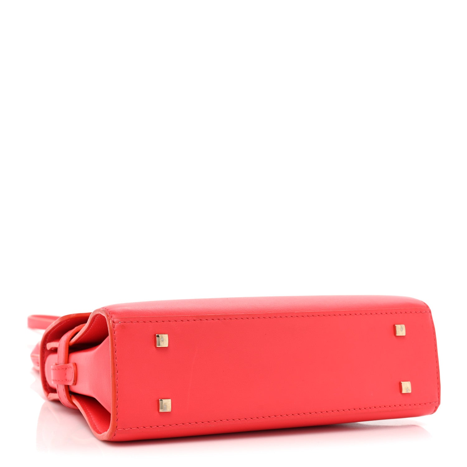 Delvaux Calfskin Mini Tempete Satchel Red 4 of 18