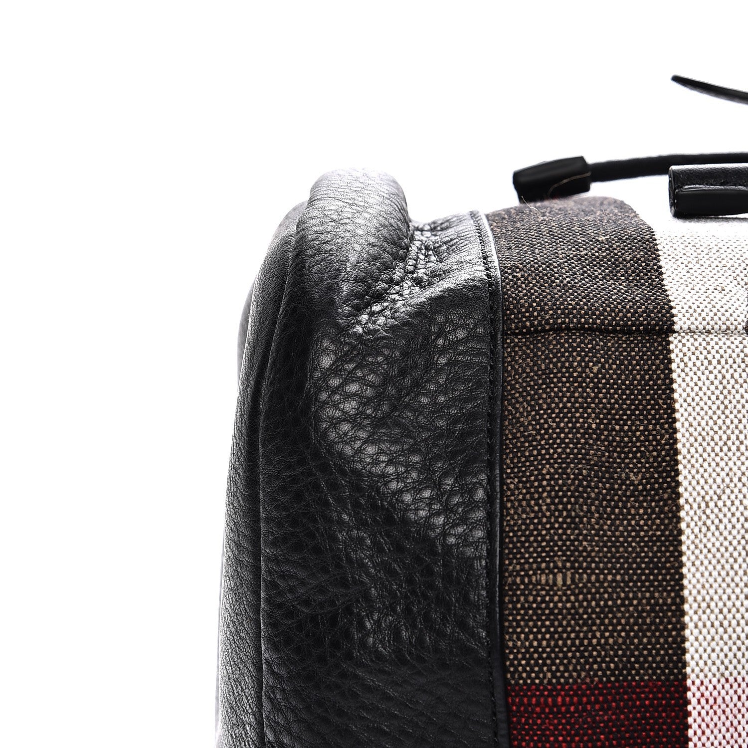 Burberry Canvas Mega Check Drifton Backpack Black 9 of 9
