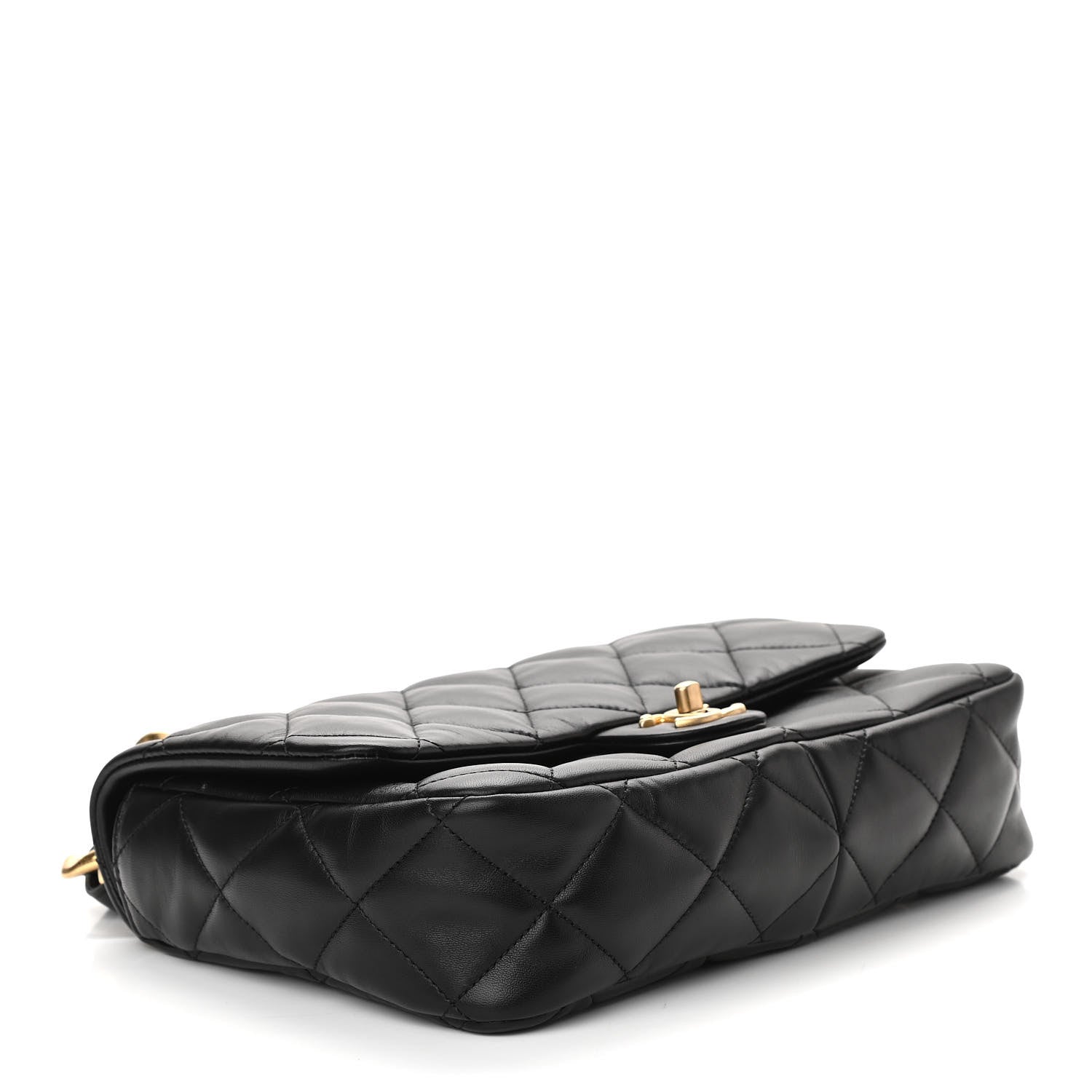 Chanel Lambskin Quilted Large CC Funky Town Flap Black 4 of 10