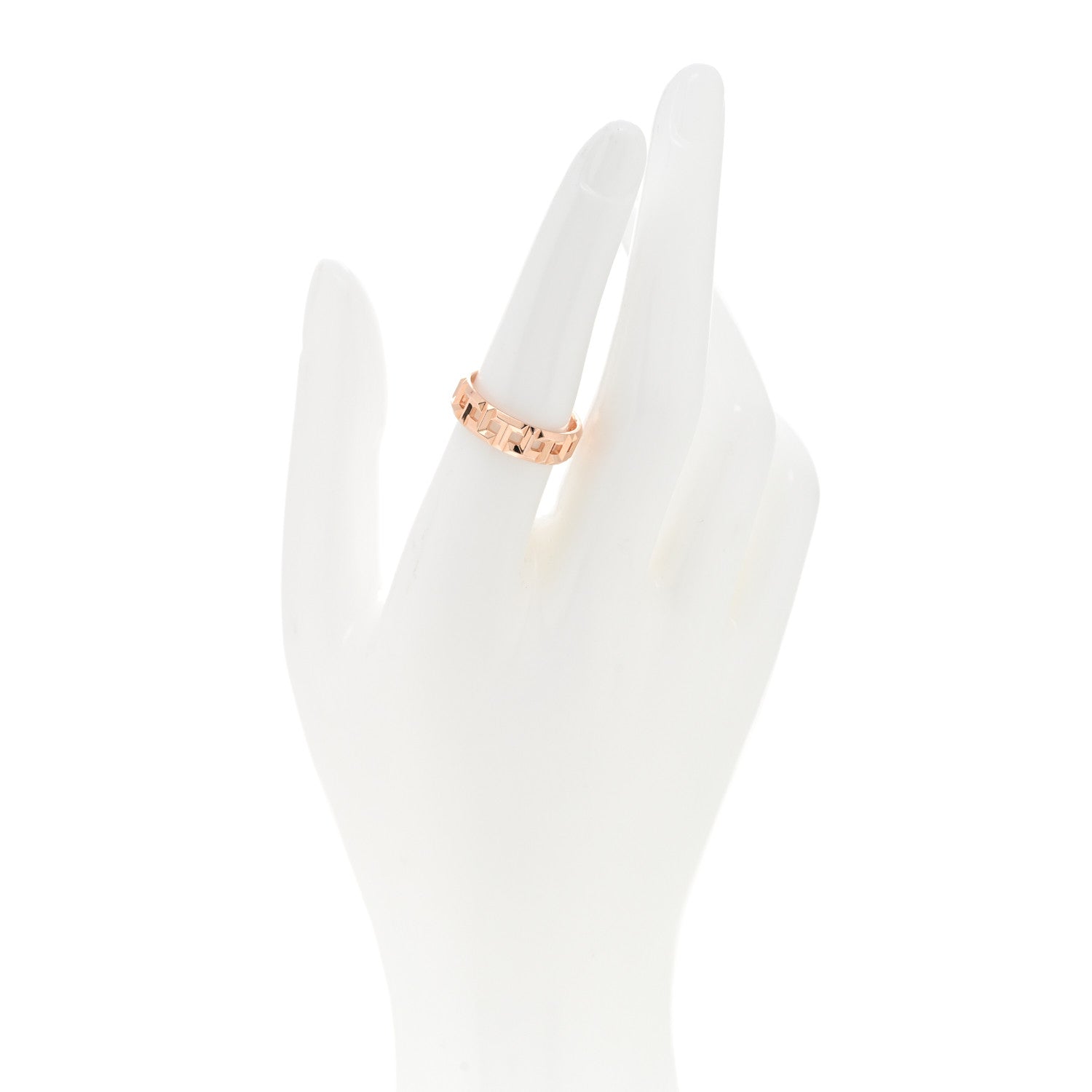 Tiffany 18K Rose Gold Wide T True Ring 53 6.5 2 of 4