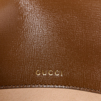 Gucci GG Supreme Monogram Small Horsebit 1955 Chain Shoulder Bag Beige Ebony Brown Sugar 7 of 12