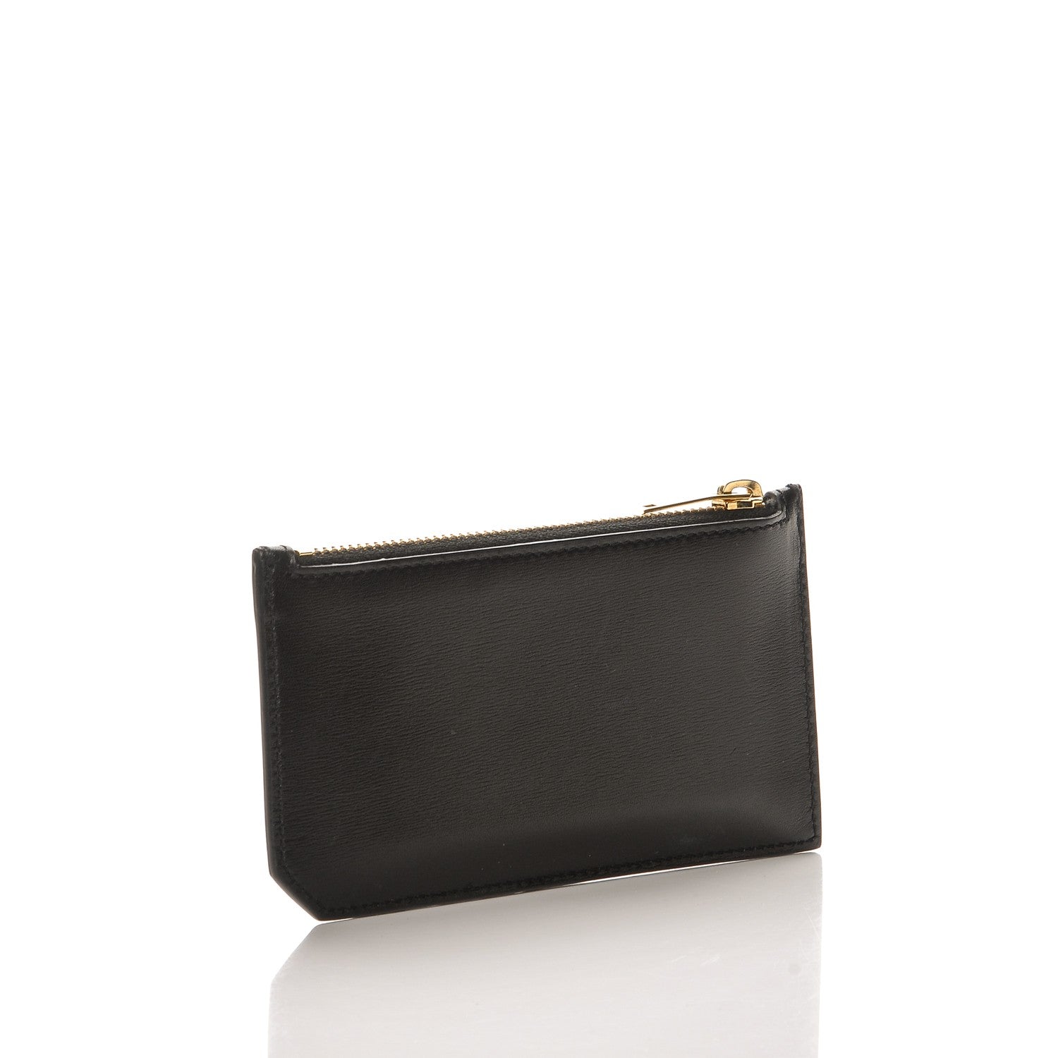 Saint Laurent Calfskin 5 Fragments Zip Pouch Card Holder Black 3 of 7