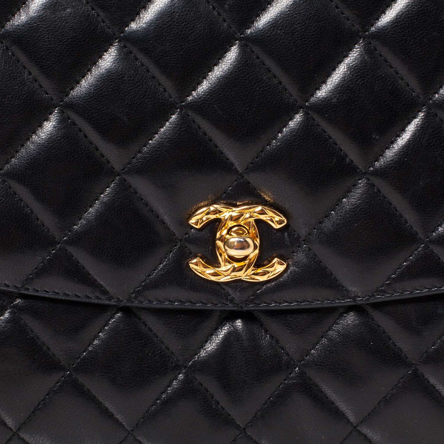 Lambskin Tassel Camera Case Black