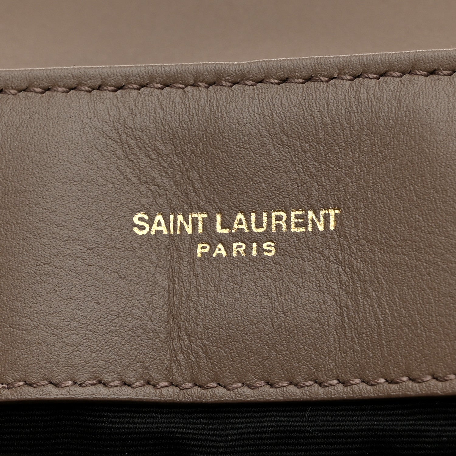 Saint Laurent Suede Y Quilted Monogram Medium Loulou Chain Satchel Taupe 7 of 12