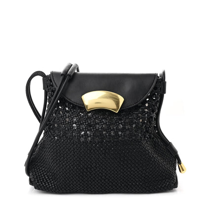 3.1 Phillip Lim Verona Calfskin Macrame Petite Soft ID Shoulder Bag Black 1 of 11