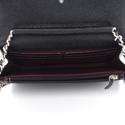 Chanel Caviar Quilted Wallet On Chain WOC Black 5 of 10