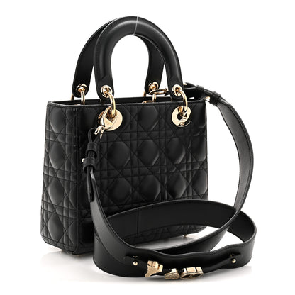 Christian Dior Lambskin Cannage Small My ABCDior Lady Dior Black 3 of 10