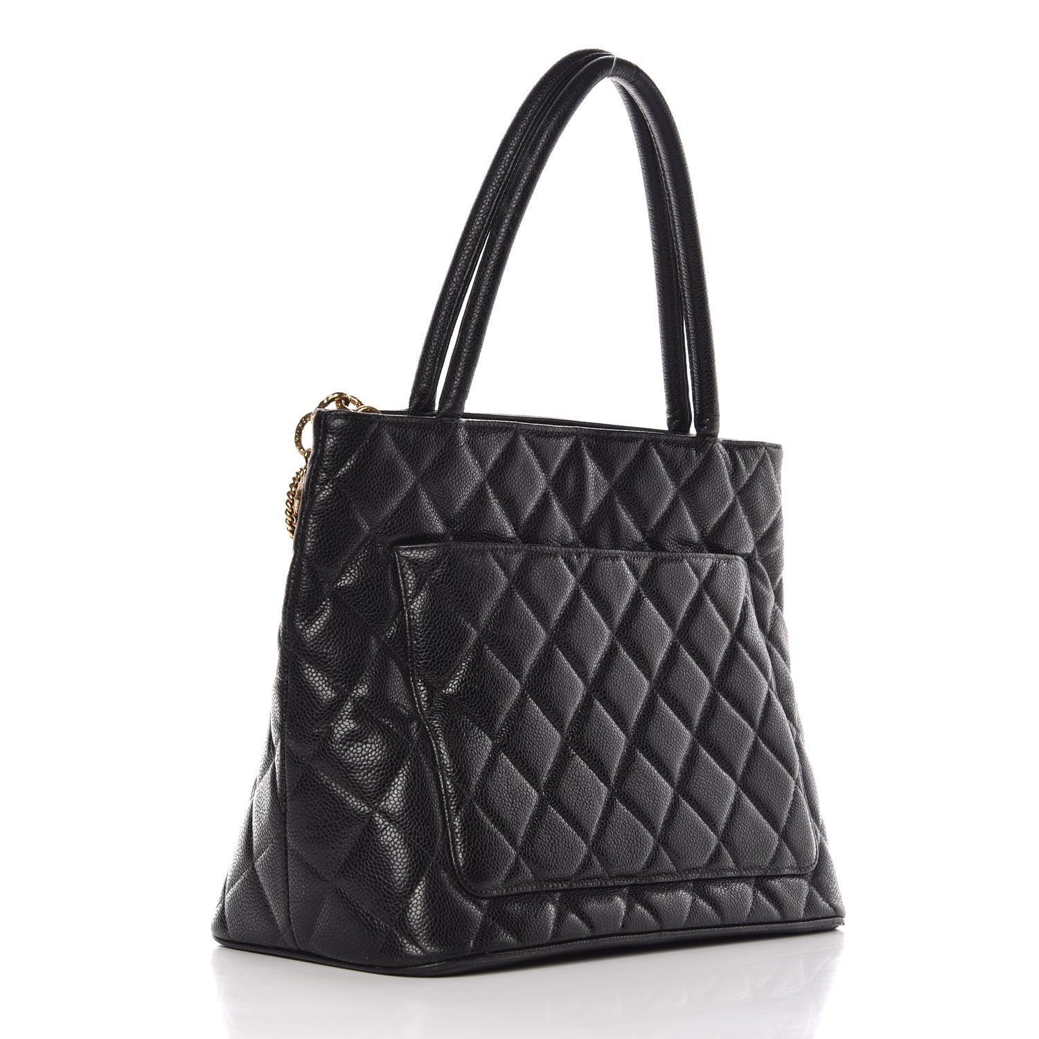 Chanel Caviar Quilted Medallion Tote Black 3 of 13