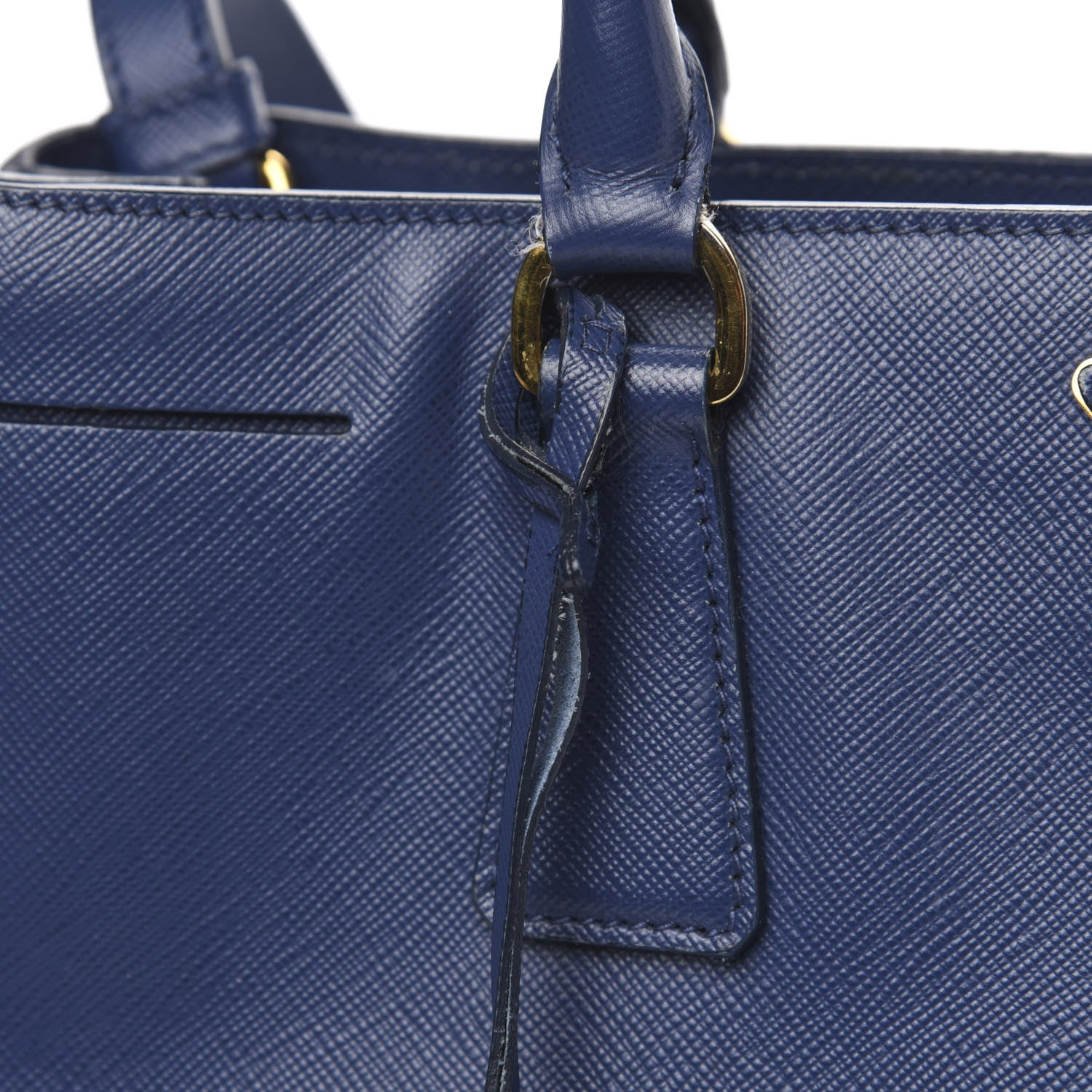 Prada Saffiano Lux Large Tote Bluette 16 of 16