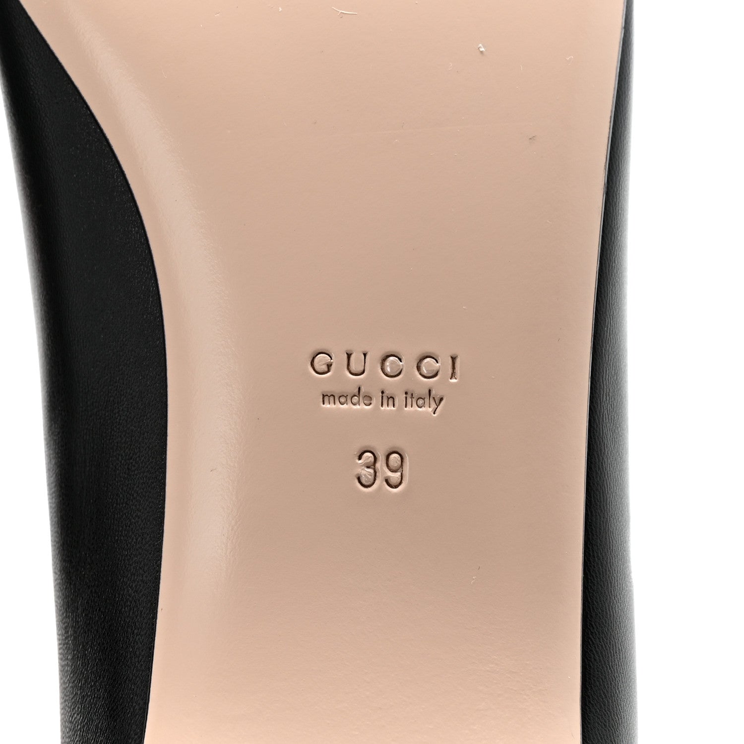 Gucci Malaga Kid Snake Ballet Flats 39 Black Hibiscus Red 13 of 18