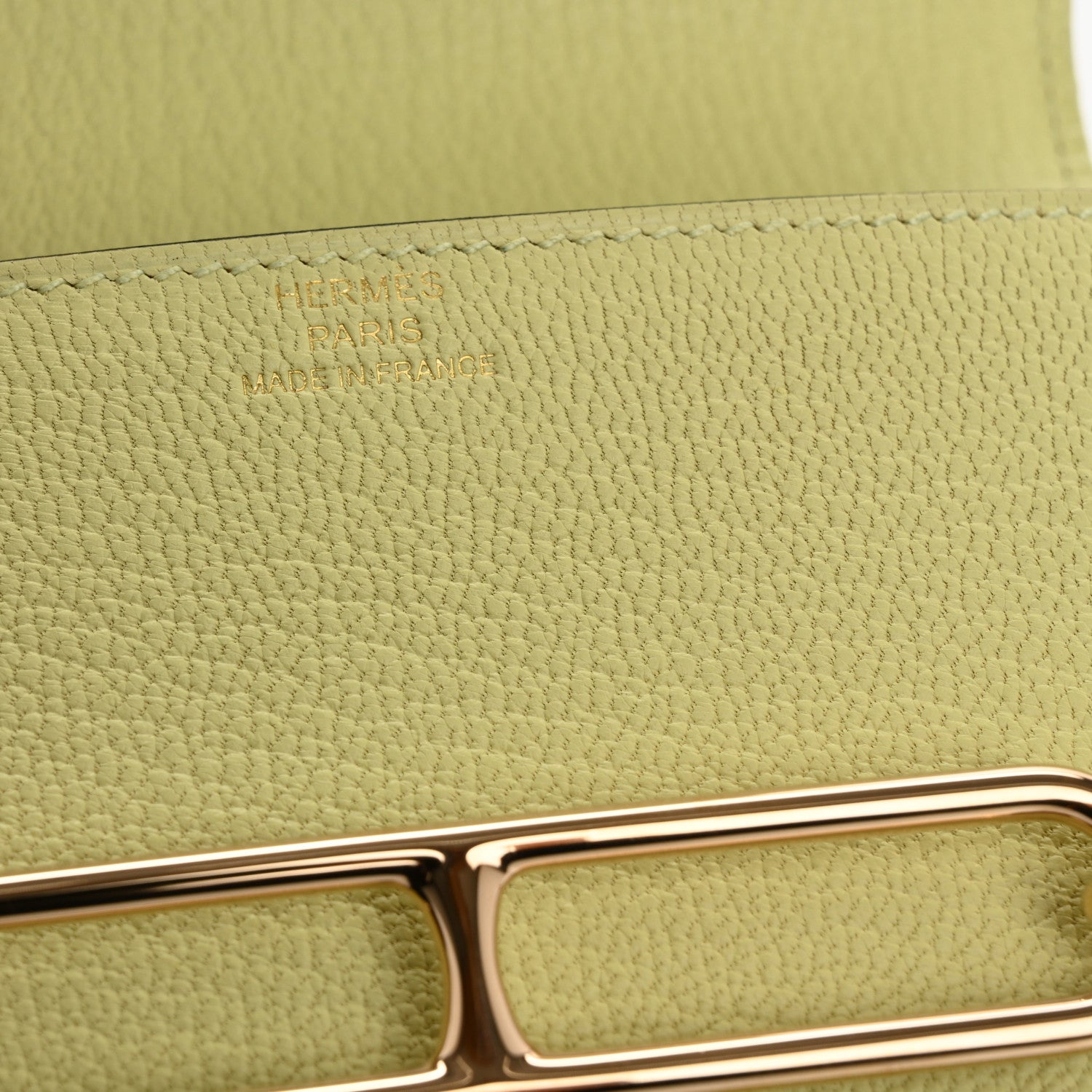 Hermes Chevre Mysore Roulis Slim Wallet Jaune Bourgeon 6 of 10